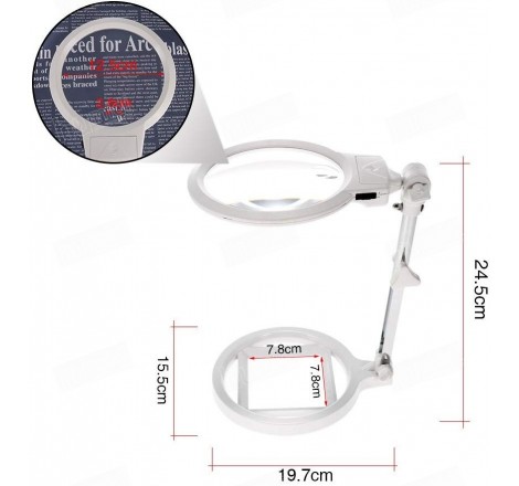 Lupa plegable y portátil para la inspección de granos