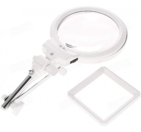 Lupa plegable y portátil para la inspección de granos