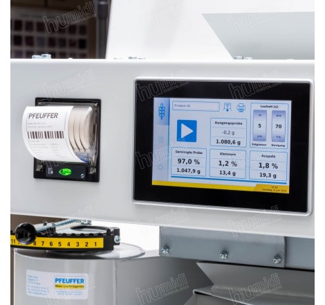 Limpiadora automática de muestras de cereales y semillas