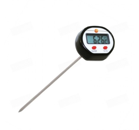 Mini termómetro de penetración con sonda de medición de 213 mm