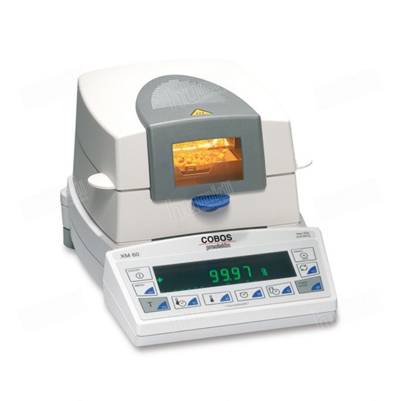 Termobalanza XM-124-60 para medición de humedad y peso de productos pulverulentos, líquidos o grasos
