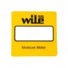 Etiqueta amarilla para el frontal de la carcasa del equipo Wile 55 de Farmcomp