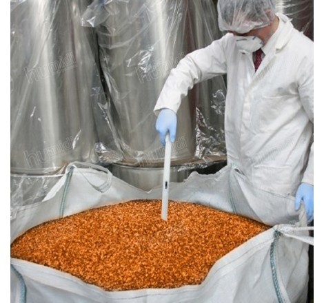 Sondas tomamuestras de un solo uso para tomar muestras rápidamente y a tres niveles de productos pulverulentos y granulares